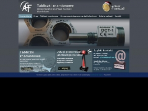 Grawerowane laserowo tabliczki znamionowe